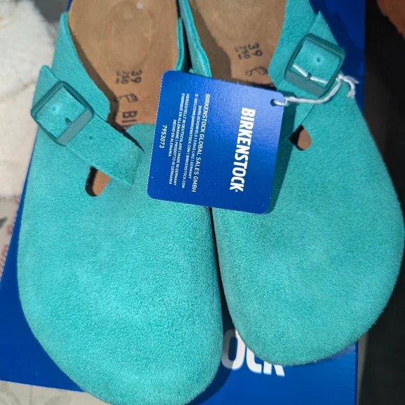 Nwt Birkenstock Boston Color Digital Green - Picture 6 of 11